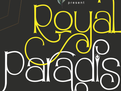 Royal Paradise Font design font awesome font design hand drawn illustration lettering logo monongramfont typography ui