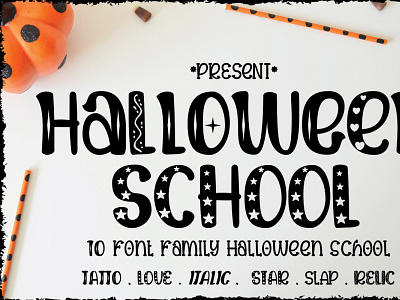 Halloween School animation branding design font awesome font design graphic design hand drawn illustration lettering logo monongramfont motion graphics typography ui