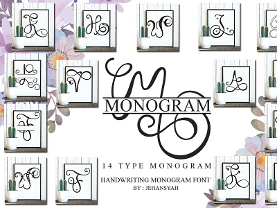 Monogram Font 3d animation branding design font awesome font design graphic design hand drawn illustration lettering logo monongramfont motion graphics typography ui