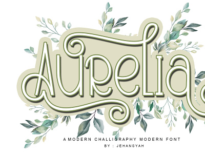 Aurelia font 3d animation branding design font awesome font design graphic design hand drawn illustration lettering logo monongramfont motion graphics typography ui