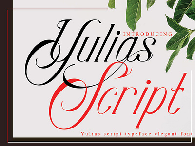 Yulias Scripte font