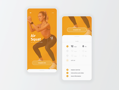 Fitness Mobile UI concept design fitness mobile design mockup ui ux workout