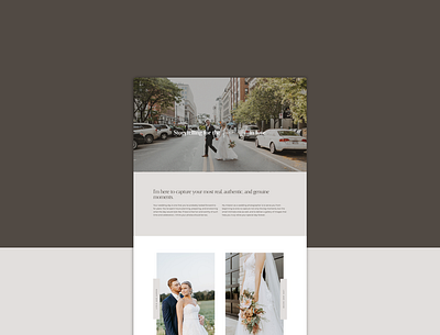 Britt Ehret Photography Web Design branding creative website design landing page mockup squarespace ui web design wedding photographer