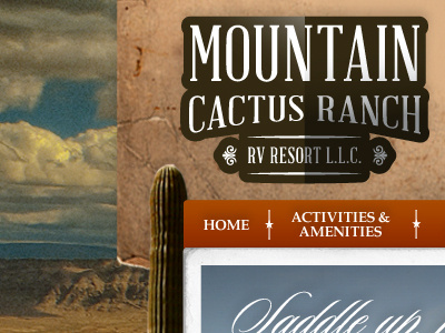 Mountain Cactus Ranch arizona old west web design