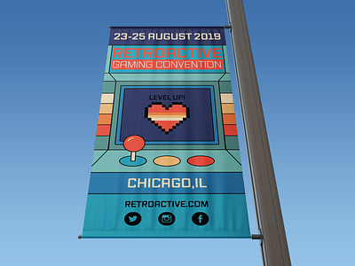 Convention Banner - Retroactive Gaming