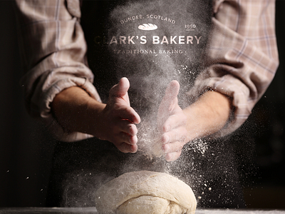 Clark's Bakery bakery bakery logo brand design brand identity branding dundee dundee cake logo logo design scottish bakery van decals van livery visual language