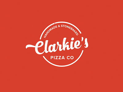 Clarkie's Pizza Co brand identity branding colour palette design lettering logo logo design typography visual language