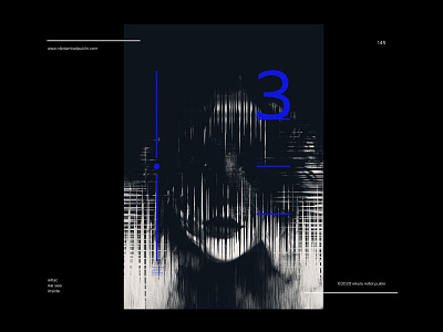 no. 145 deep black blue design digitalart human illustration minimal pattern photoshop poster poster a day posterdesign postereveryday texture textures typography