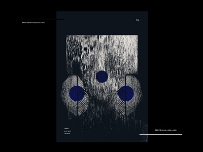 no. 155 paranoia abstract black blue circle design human illustration minimal pattern photoshop poster poster a day posterdesign postereveryday shape texture typography