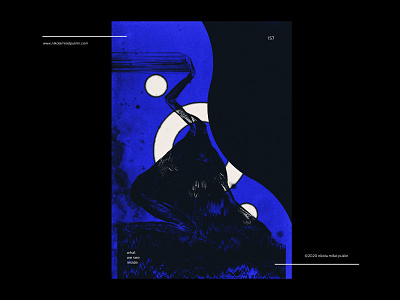 no. 157 get up black blue compostition design digital human illustration minimal photoshop poster poster a day posterdesign postereveryday surreal typography