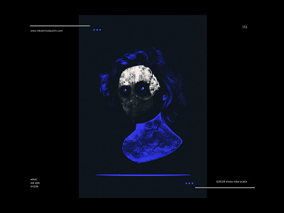 no. 173 masquerade black blue design digital grid human illustration masquerade minimal pattern photoshop poster poster a day posterdesign postereveryday shapes texture typography