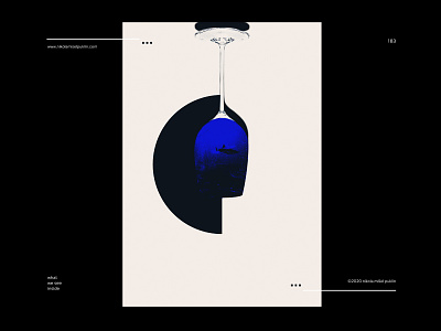 no. 183 glass black blue design digital glass human illustration minimal pattern photoshop poster poster a day posterdesign postereveryday shark texture typography water