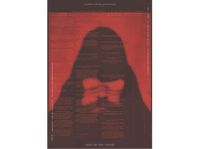 no. 023 serials black design human illustration list lists minimal names poster poster a day posterdesign postereveryday red shadow shape typography