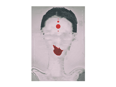 no. 039 last night was gooood black design dots human illustration minimal minimalism poster poster a day posterdesign postereveryday red shape simple typography