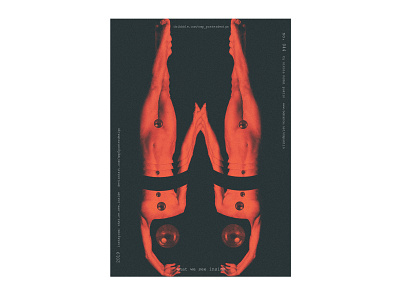 no. 044 split black design human illustration minimal poster poster a day posterdesign postereveryday red typography