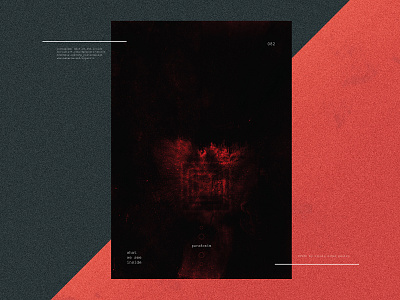 no. 082 paradoxim black design human illustration minimal photoshop poster poster a day posterdesign postereveryday red typography