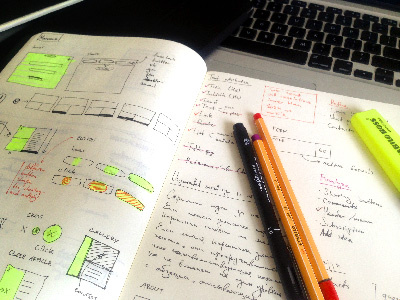 A bit of UX process paper sketch ui ux wireframes