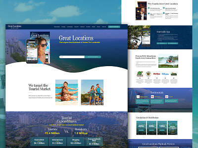 Great Locations beach digital magazine florida guidebook magazine marketing vacation web design website