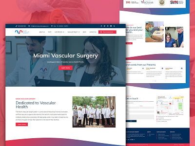 Miami Vascular Surgery florida health healthcare healthcare website medical medical website design vascular vascular website web design website