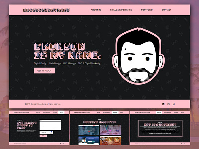 Bronson is My Name: Portfolio Website design website portfolio portfolio website web design website