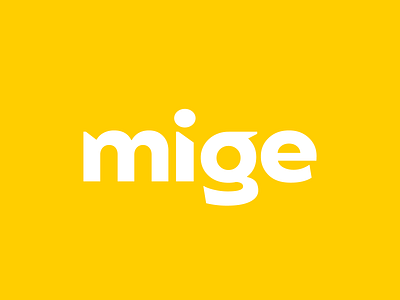 mige logo branding clean design lettering logo logos logotype simple type typeface typography vector wordmark