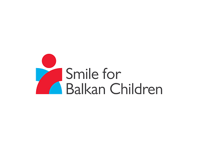 Smile for Balkan Children logotype branding charity charity app charity logo clean design lettering logo simple type typeface typography vector