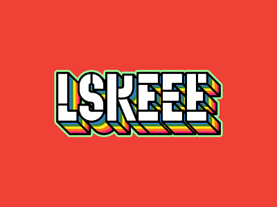 LSKEEE Logo 80s style clean design designer logo retro retro design retro font retrowave synth vector