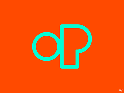 oP clean color color palette colors design designer lettering lettermark letters logo simple type typeface typography vector