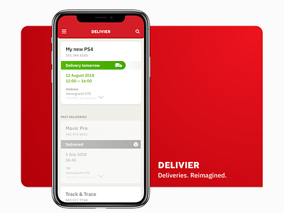 Delivier — delivery track mobile app / List page agency app app concept clean concept creative delivery design ecommerce ios mobile ui ux design web
