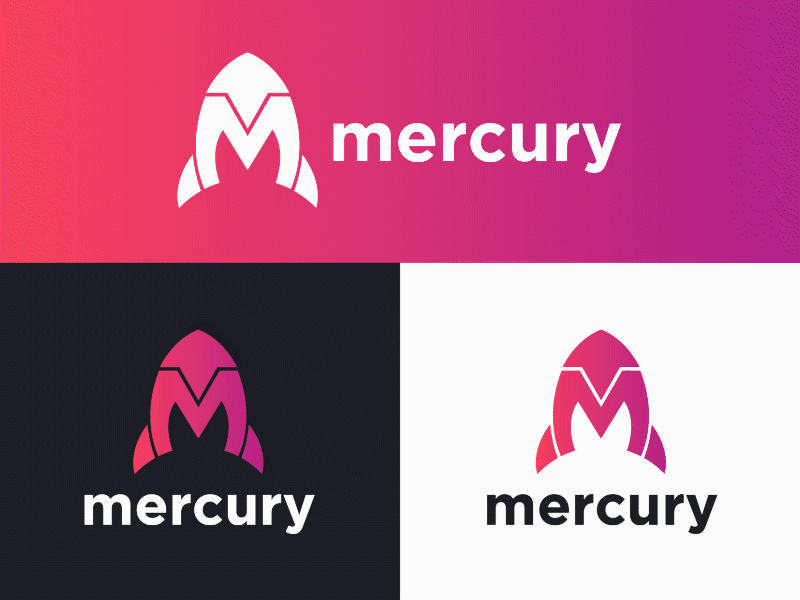 Mercury Logo app design first shot illustration illustrator logo mercury type vector web website