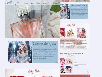 Alluring perfume alluring perfume alluring perfume design illustration perfume photoshop psd ui ux web web design webdesign website