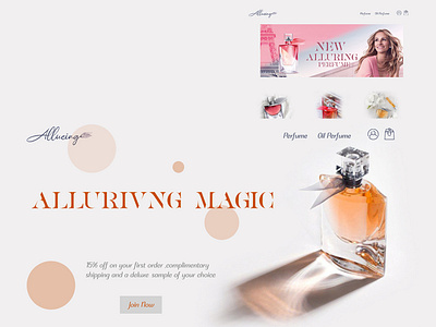 Alluring perfume alluring perfume branding design figma perfume ui ux web web design webdesign website