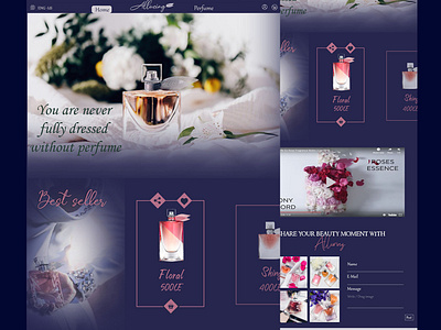 Alluring perfume alluring perfume design perfume photoshop psd ui ux web web design webdesign website
