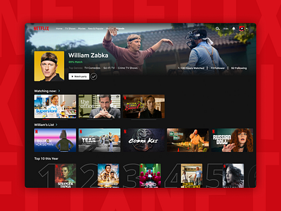 Netflix User Profile - Daily UI #006