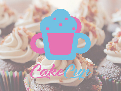 CakeCup branding design logo