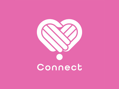 Connect branding dating datingapp design icon illustration logo vector