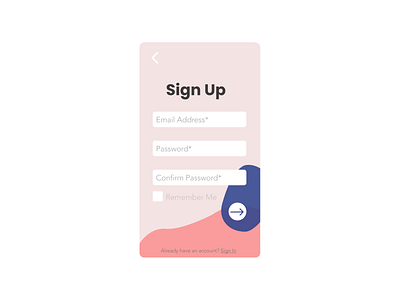 Sign Up Form // Daily UI design flat illustration illustrator minimal ui ux website