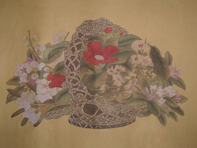 Flower Basket chinese painting