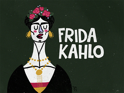 Frida Kahlo illustration portrait