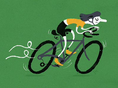 Le Tour 2015 cyclist illustration le tour