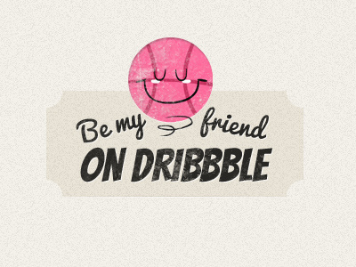 Be my friend dribbble icon illustration spacedown
