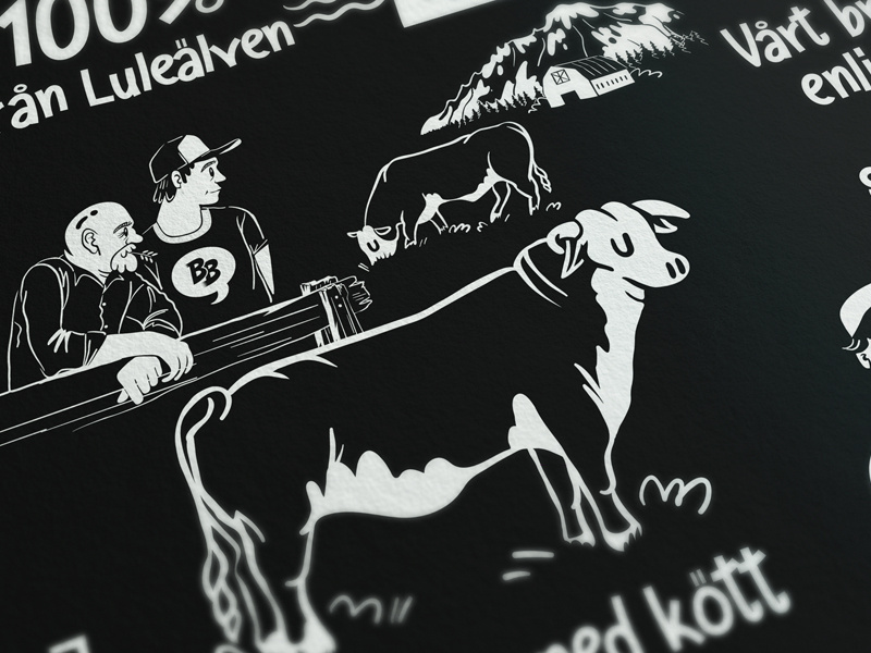 Farmer - Bastardburger food farmer illustration