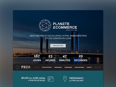 Planète e-Commerce bordeaux branding digitalcampus projet school student webdesign