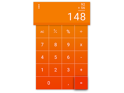 DailyUI - 004 Calculator