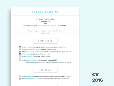 New french resume bordeaux cv france resume student ux visualdesign workexperience