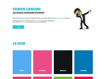 Redesign personnal website designer french portfolio student ux webdesign