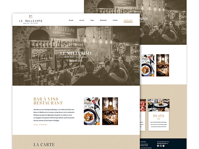 Wine bar website redesign bordeaux food homepage landing product restaurant shop ui ux web website