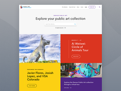 Denver Public Art art colorado denver mobile tourism web design