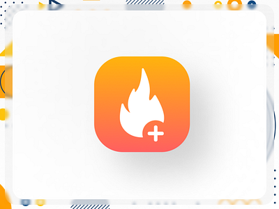 Mobile App Icon download mockup figma file flame logo freebie icon icon design iconography icons ios app lettering logo logo idea mobile mobile app vector workout app