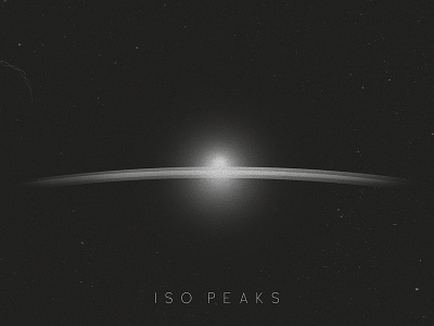 ISO PEAKS EP Cover album art cover art iso peaks minimal minimalism music photoshop space